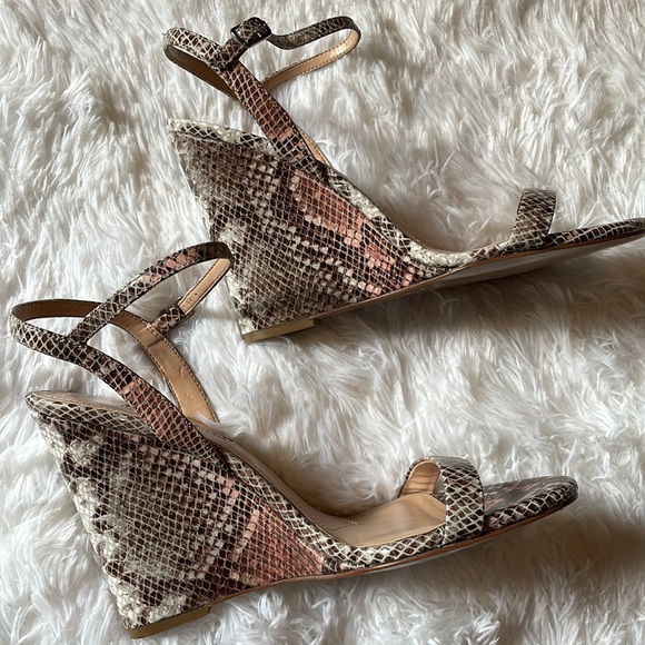 Charles David snakeskin leather wedges - Picture 2 of 10